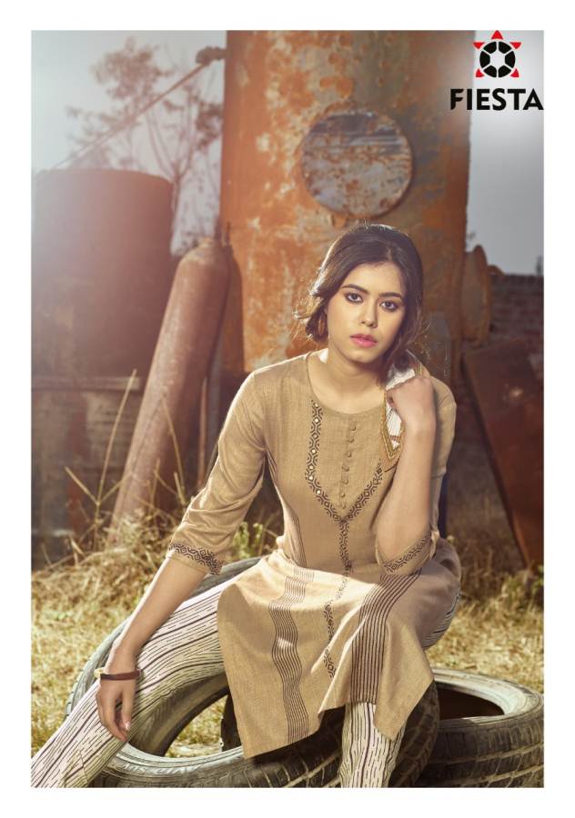 Fiesta Present  Malang Rich Look Festive Wear Kurti With Pant Collection