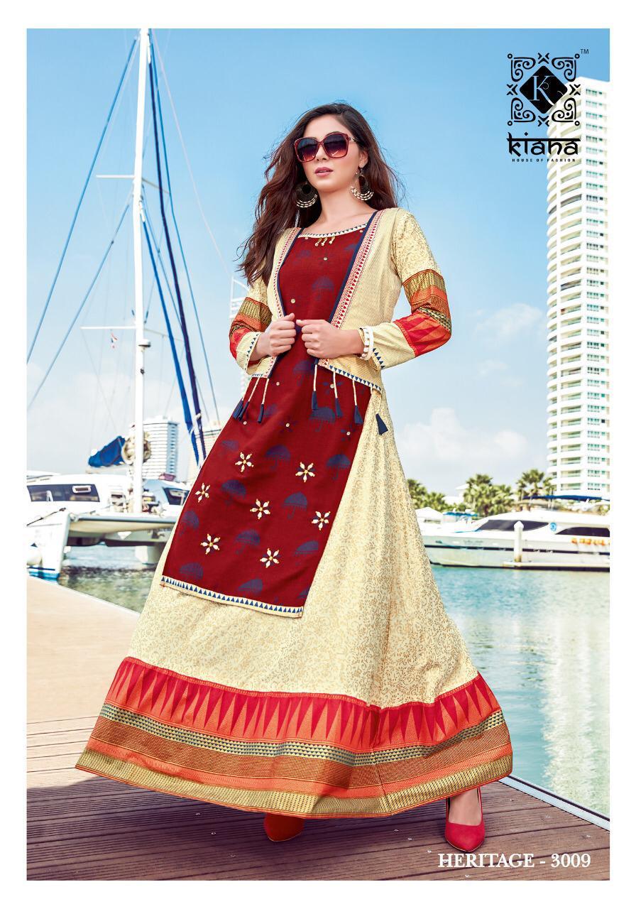 Kiana Present  Heritage Vol 3 Party Wear Kurti