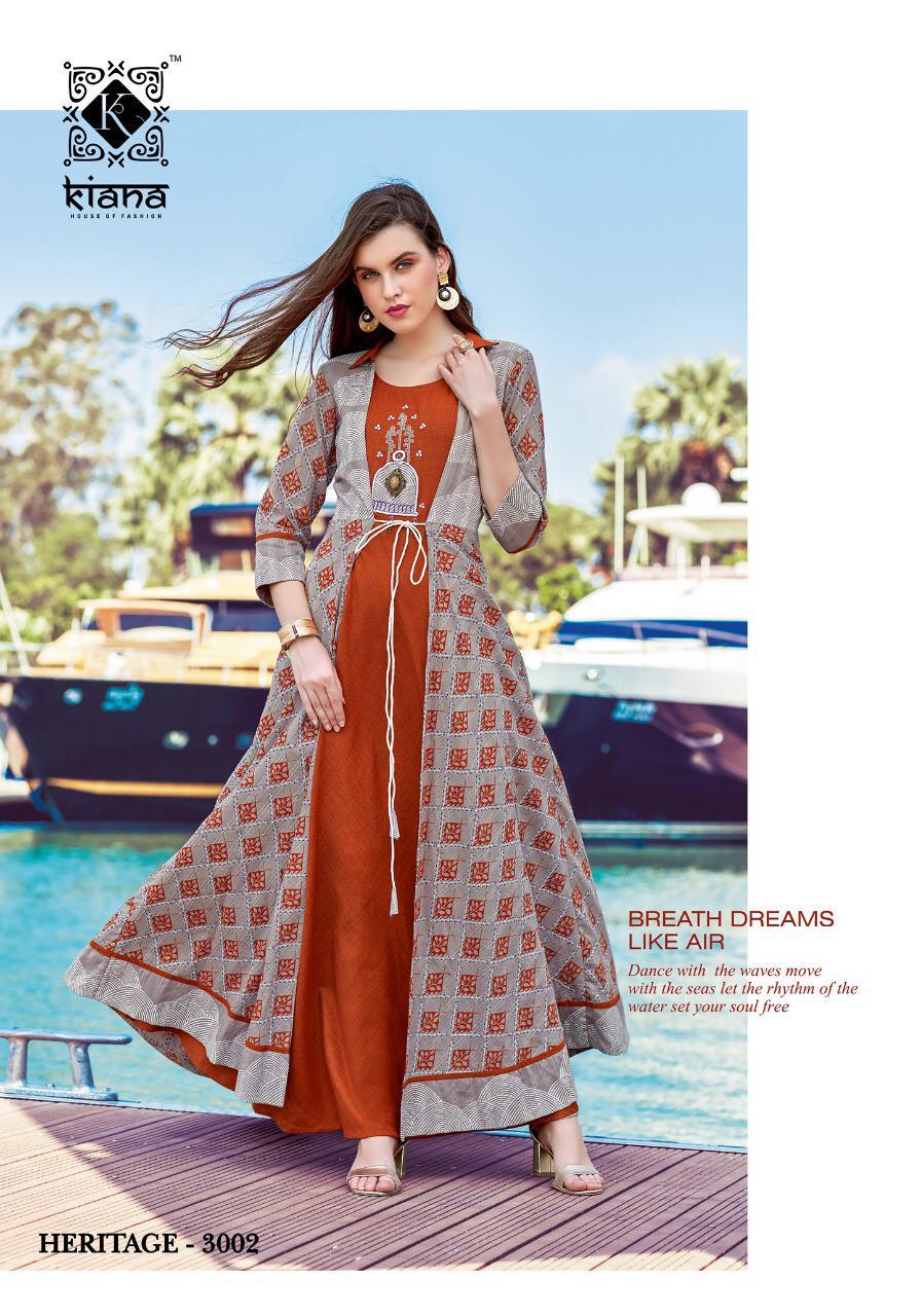 Kiana Present  Heritage Vol 3 Party Wear Kurti