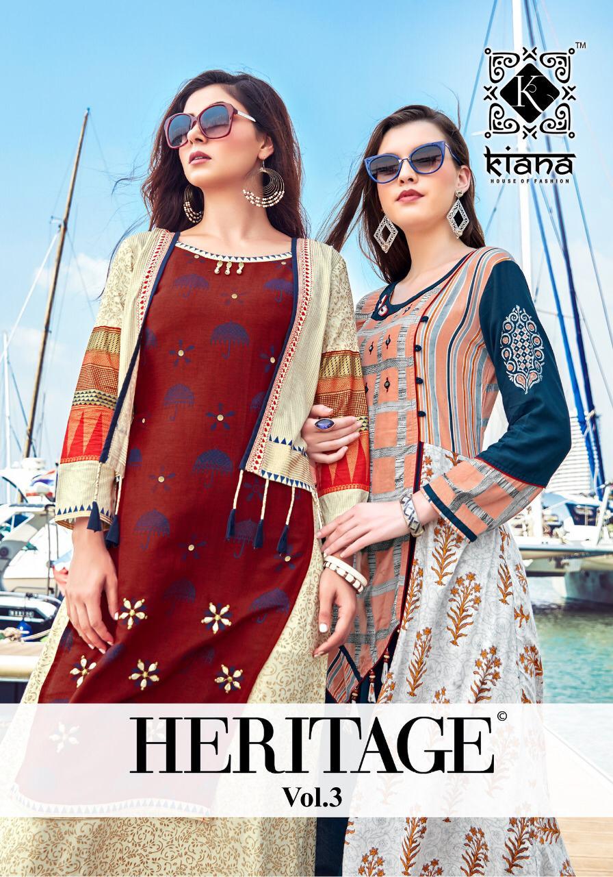 Kiana Present  Heritage Vol 3 Party Wear Kurti