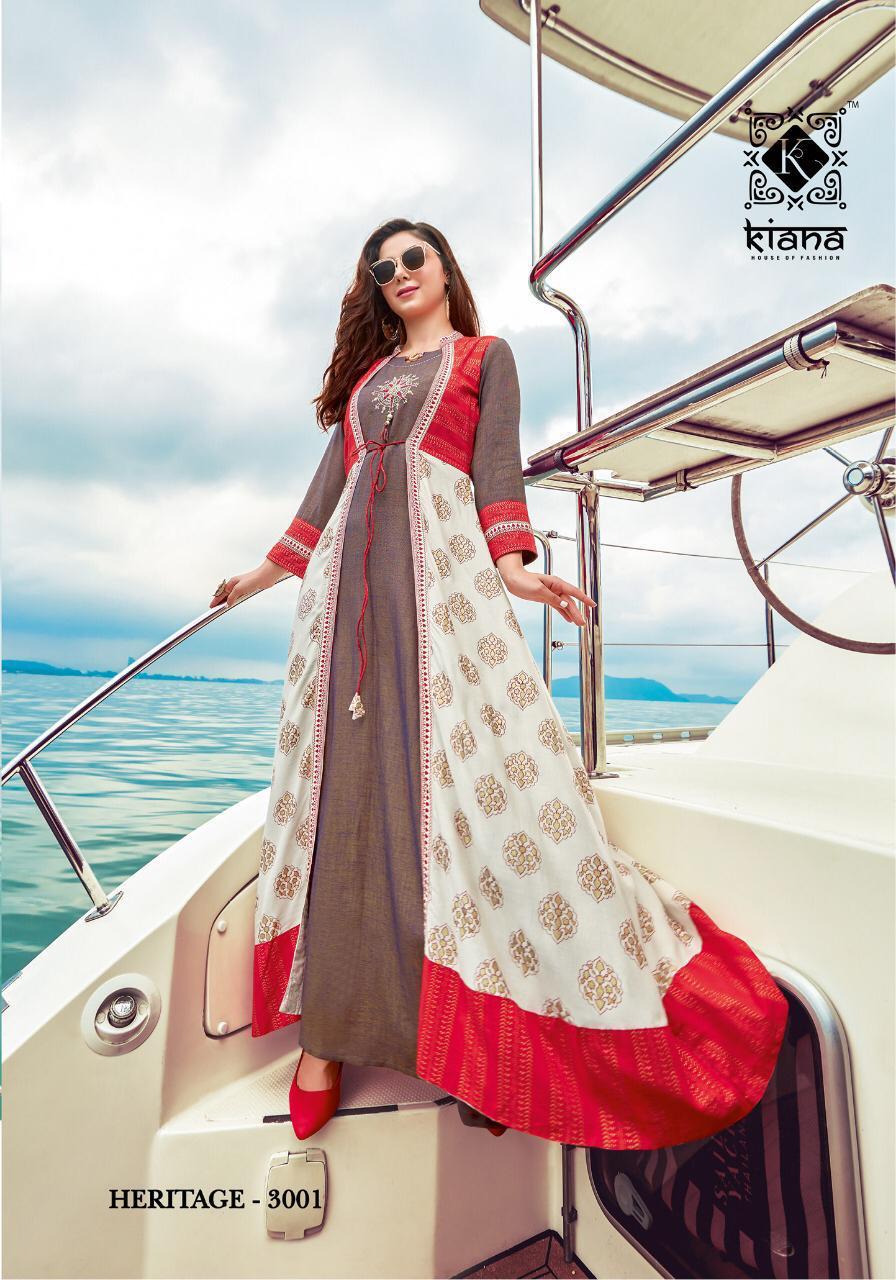 Kiana Present  Heritage Vol 3 Party Wear Kurti