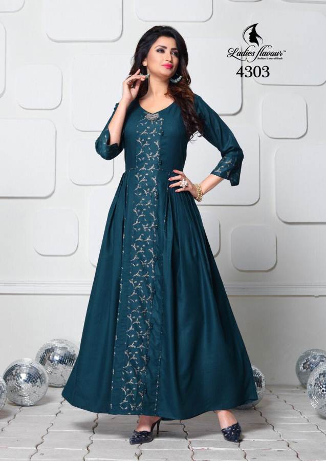 Ladies Flavour Present Miss World Vol 2 Long Party Wear Kurti