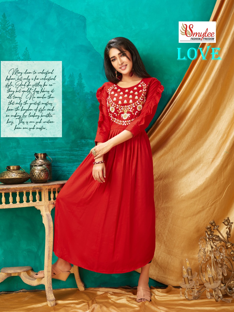 Silk Maroon Kurti