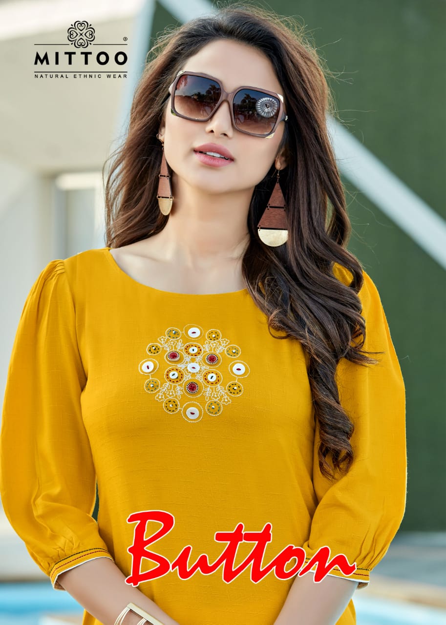 Mittoo Present  Button  Kurtis Catalogue