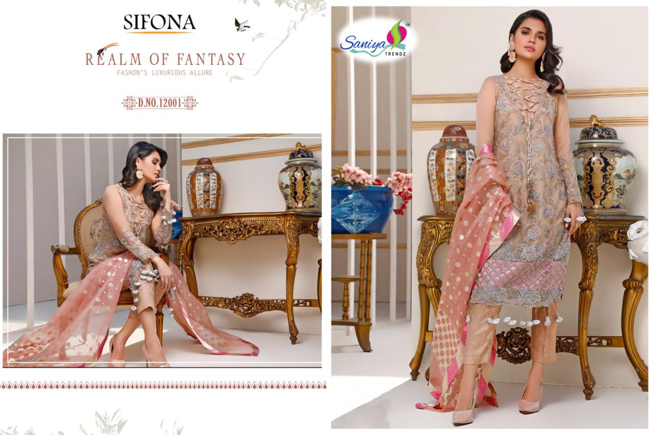Saniya Sifona Embroidered Premium Pakistani Collection