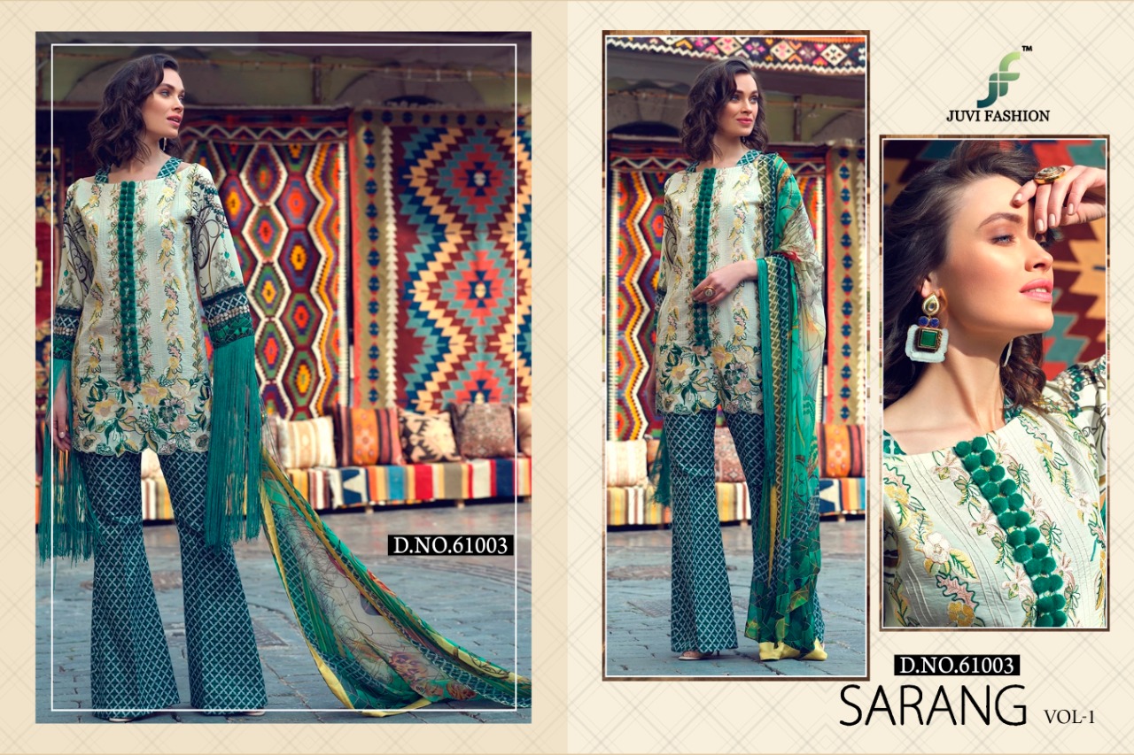 Sarang Vol 1 Lawn Pakistani Salwar Suits Collection.
