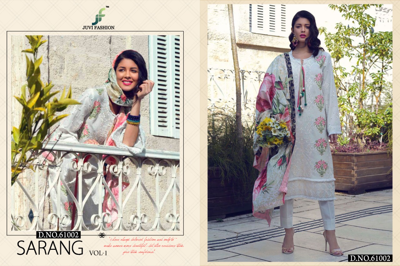 Sarang Vol 1 Lawn Pakistani Salwar Suits Collection.