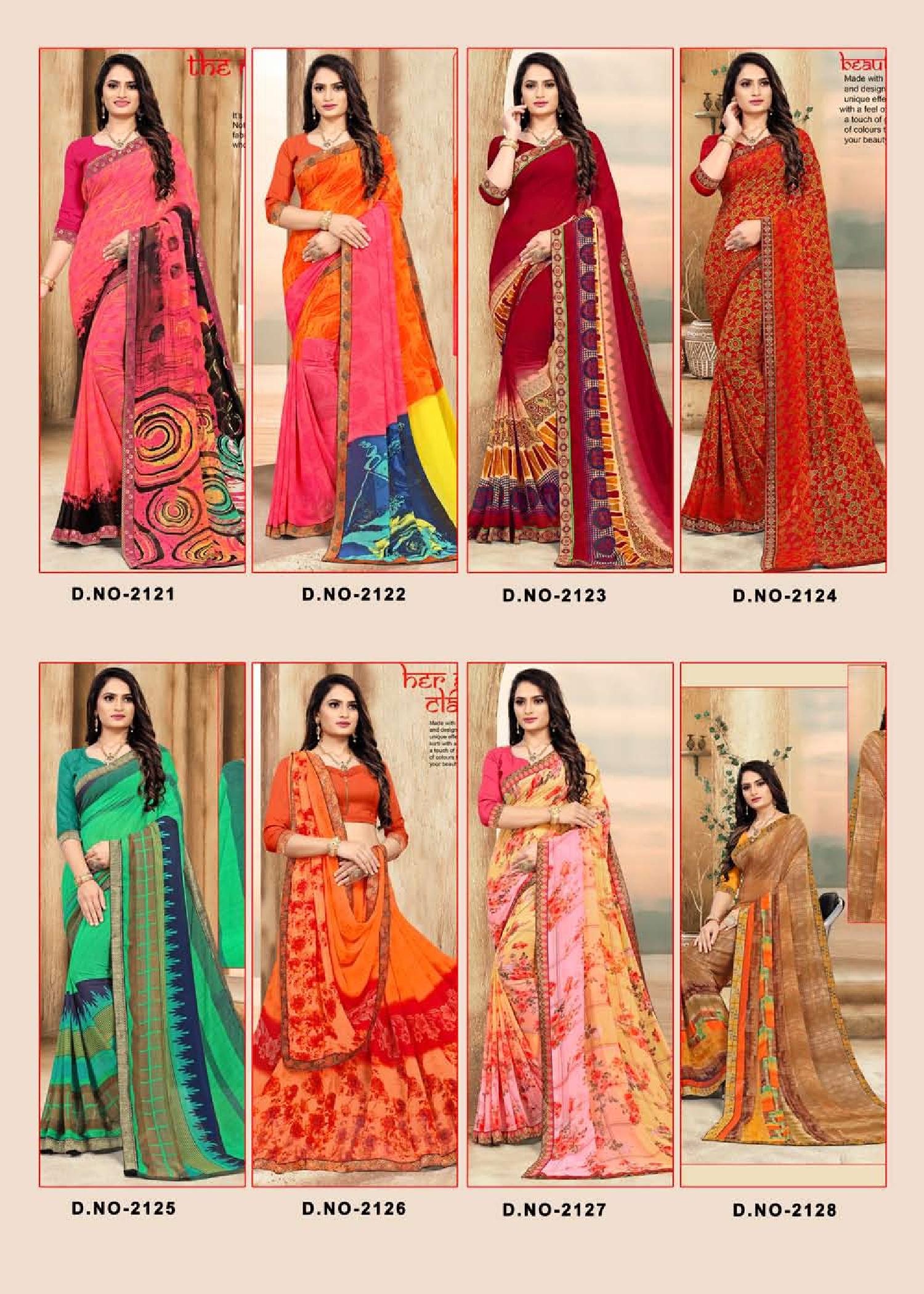 Sarita  Weight Less Casual Wear Sarees Catalogue