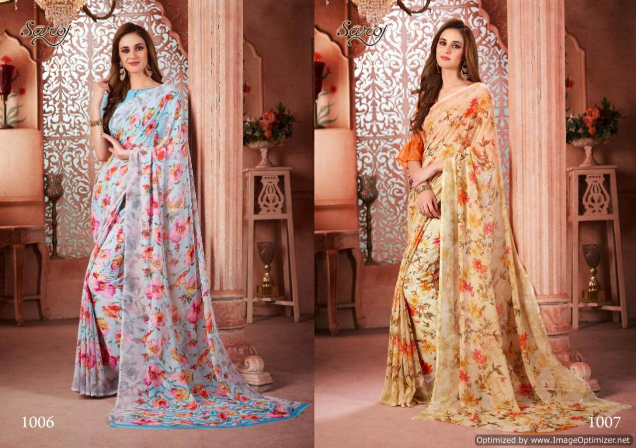 Saroj  Present  Senorita  Printed Saree