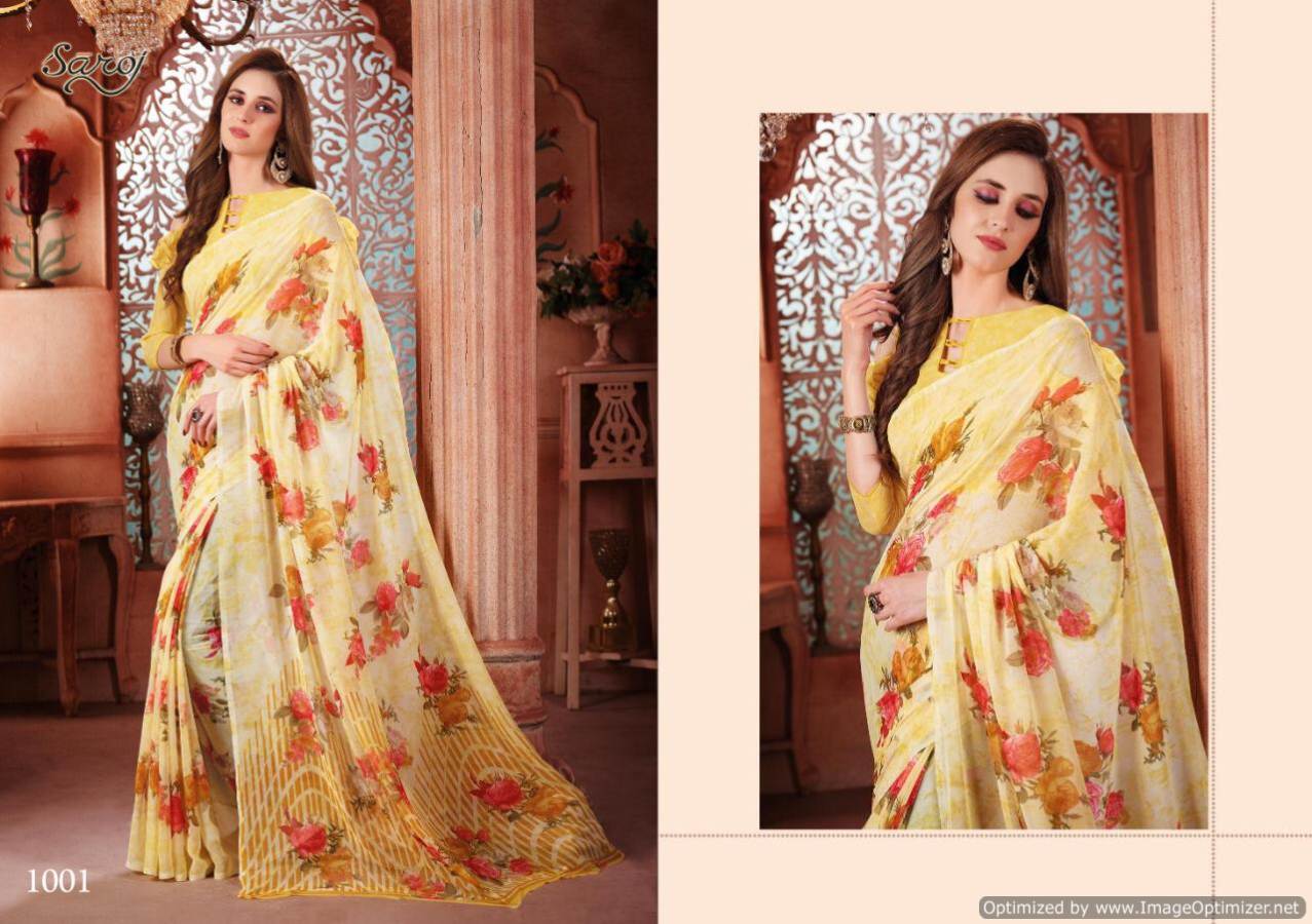Saroj  Present  Senorita  Printed Saree