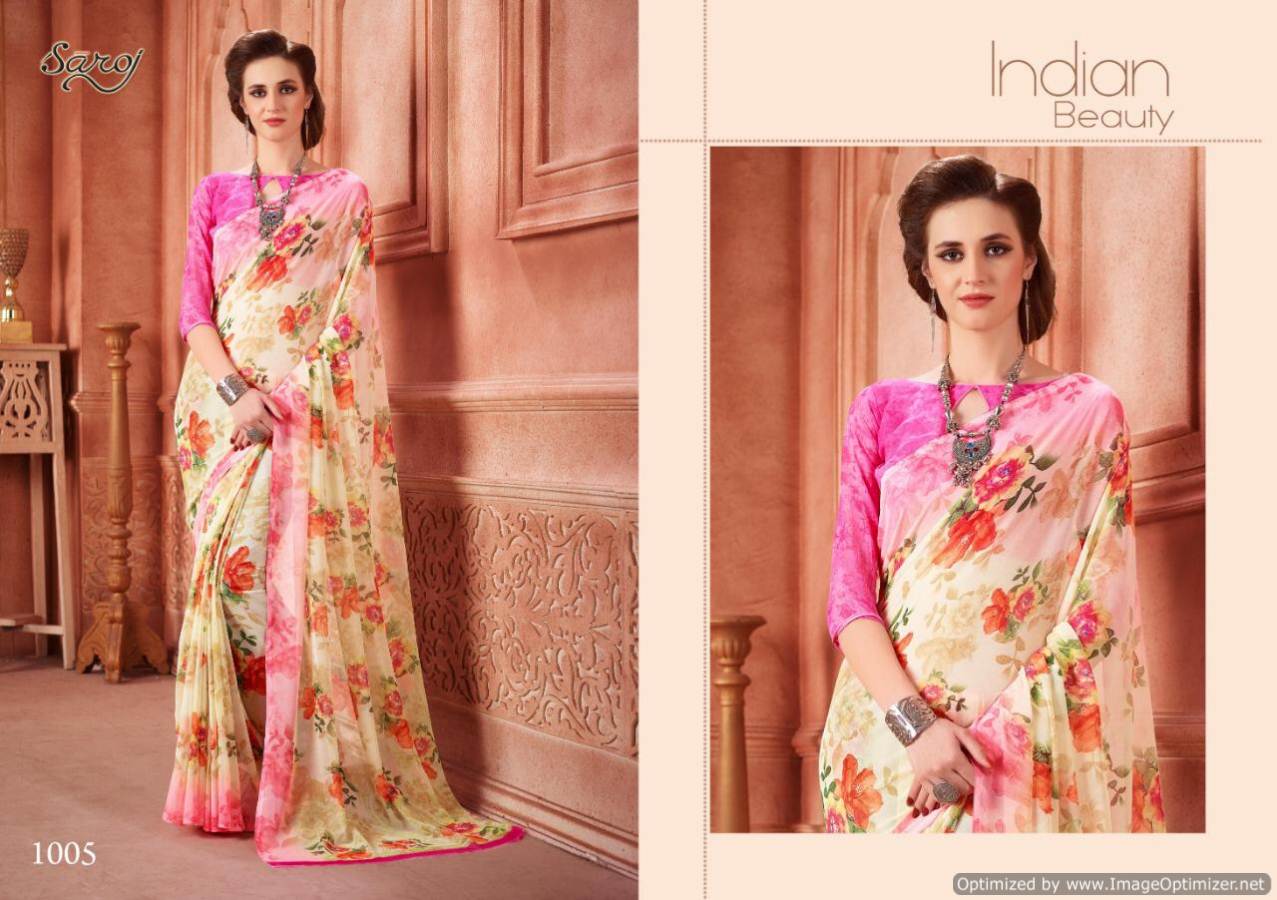 Saroj  Present  Senorita  Printed Saree