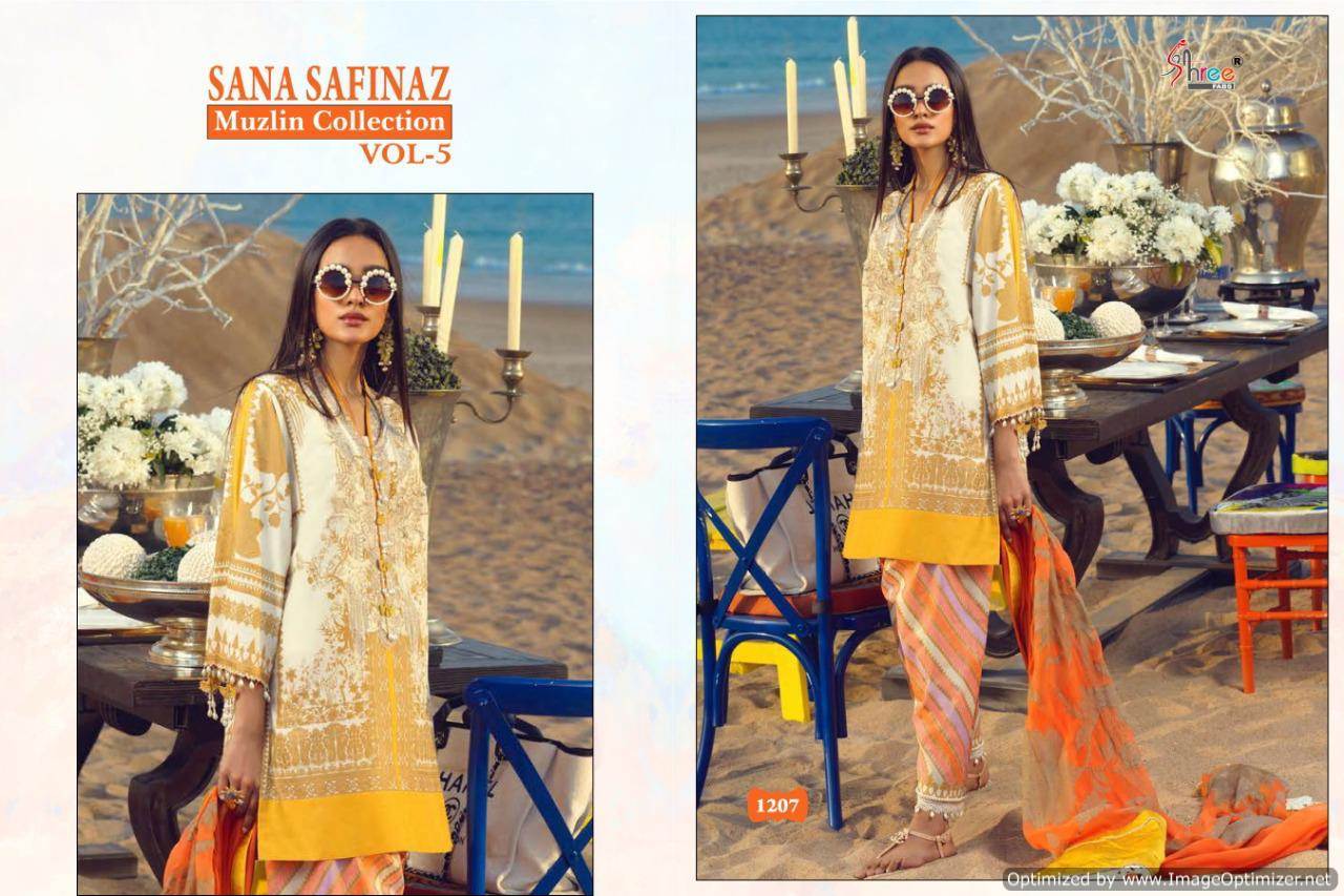 Shree Present Sana Safinaz Muzlin Collection Vol 5 Pakistani Suits