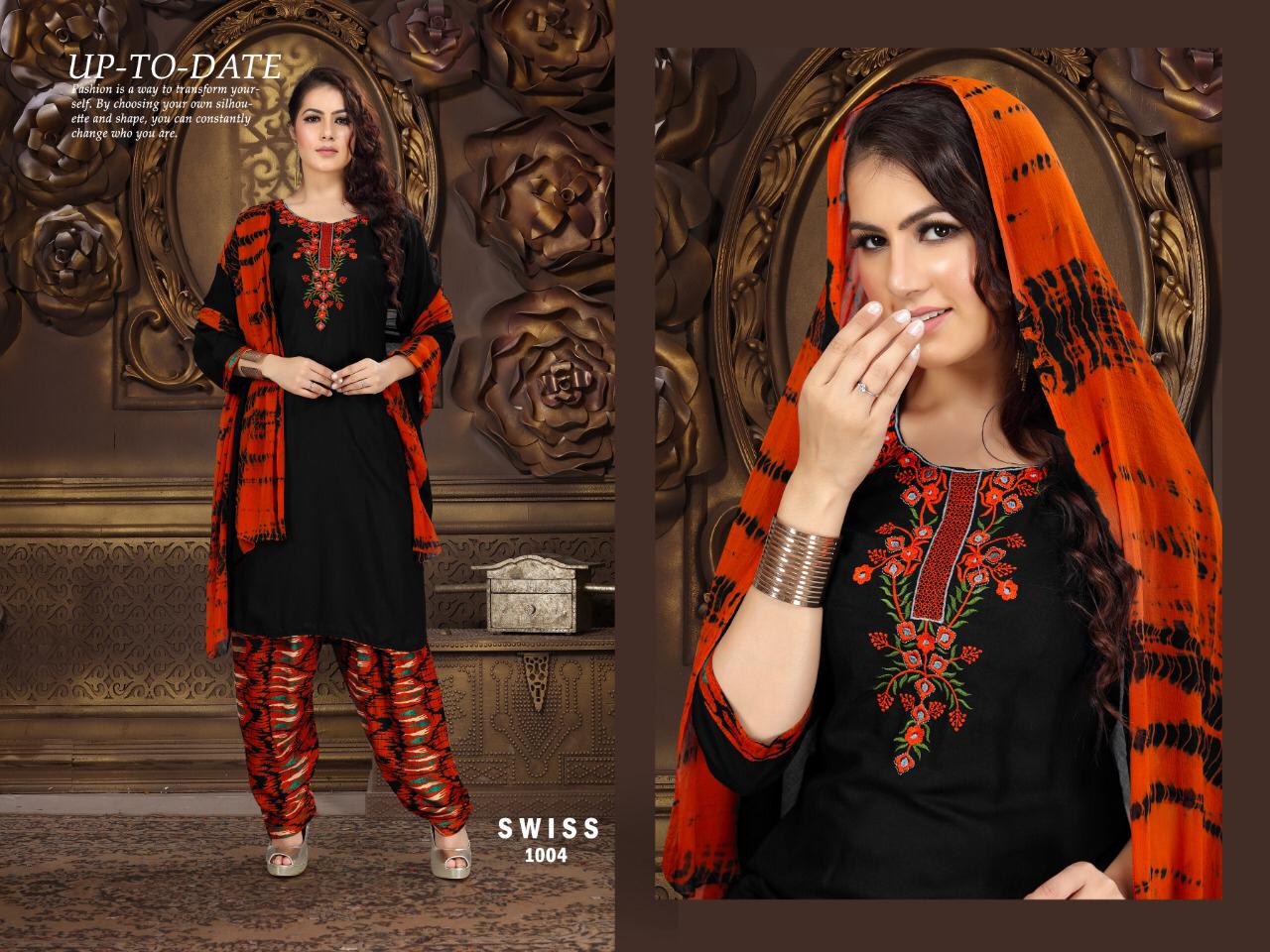 Swiss Kurti With  Patiyala  Ready Made Collection