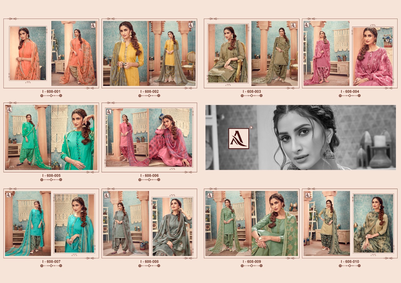Alok Paesent  Royal Patiyala  Cotton Dress Material