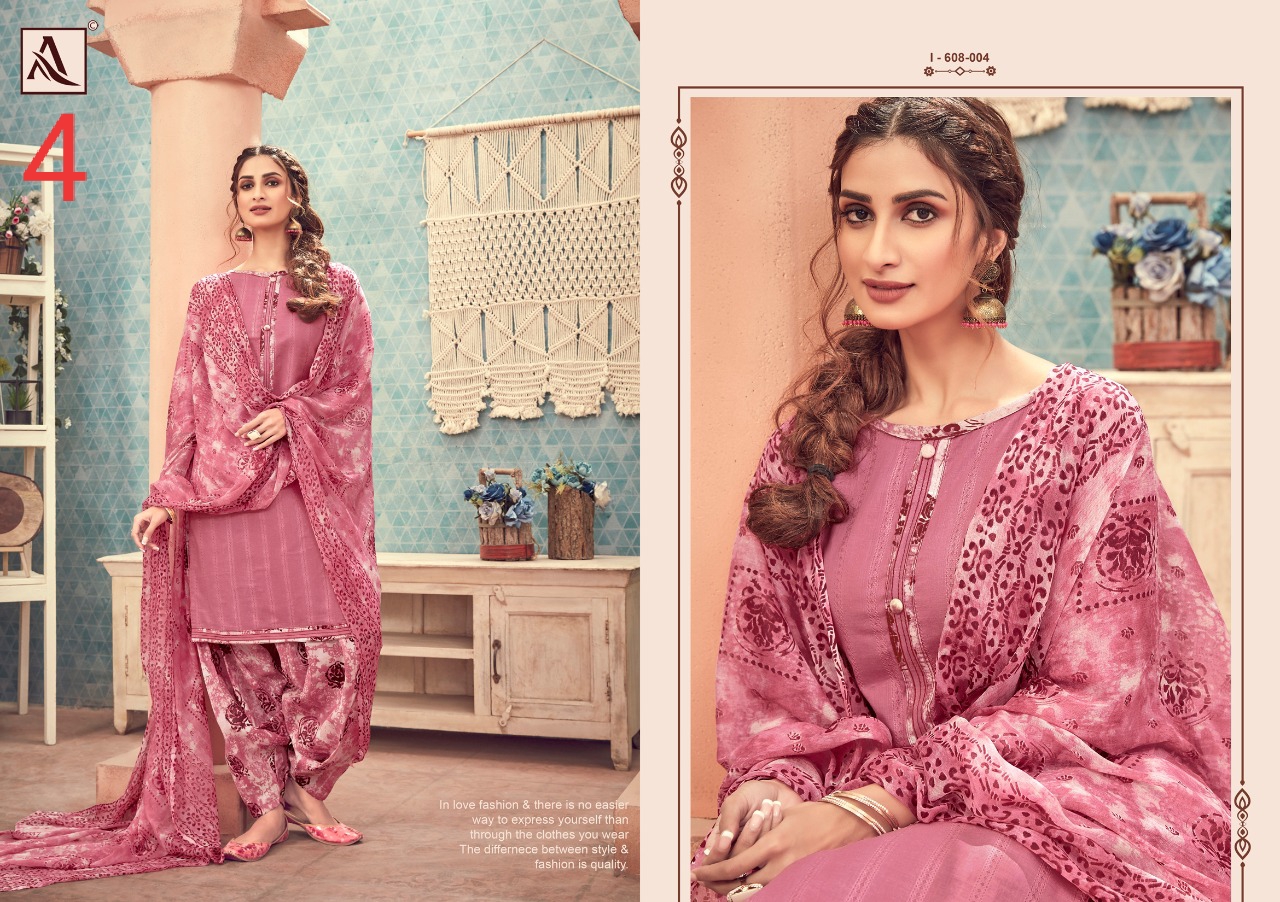 Alok Paesent  Royal Patiyala  Cotton Dress Material