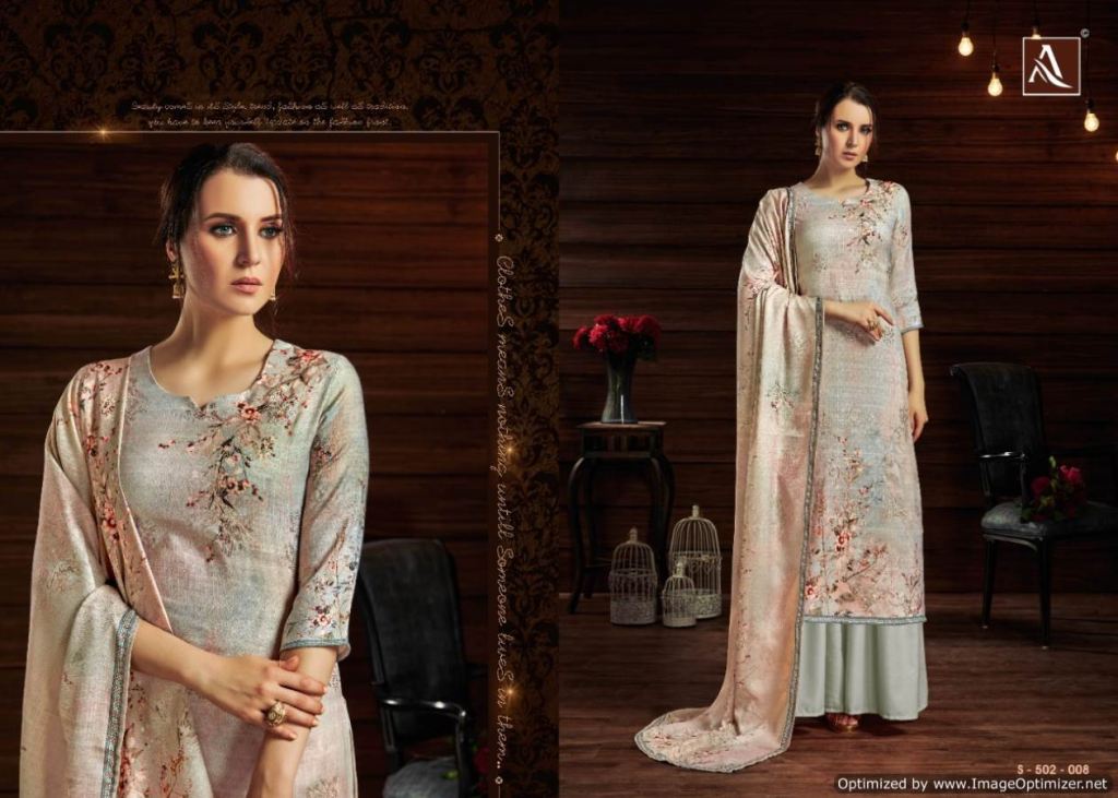 Alok Presents Aavika 2 Collection Of Embroidered Designer Pure Jam Cotton Dress Materials