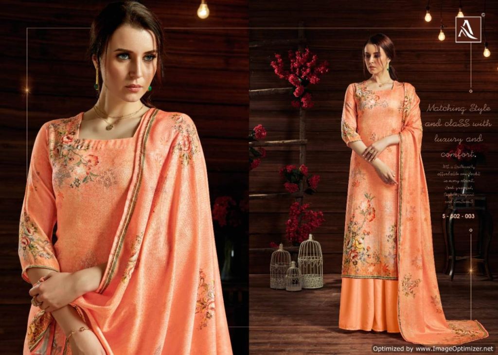 Alok Presents Aavika 2 Collection Of Embroidered Designer Pure Jam Cotton Dress Materials
