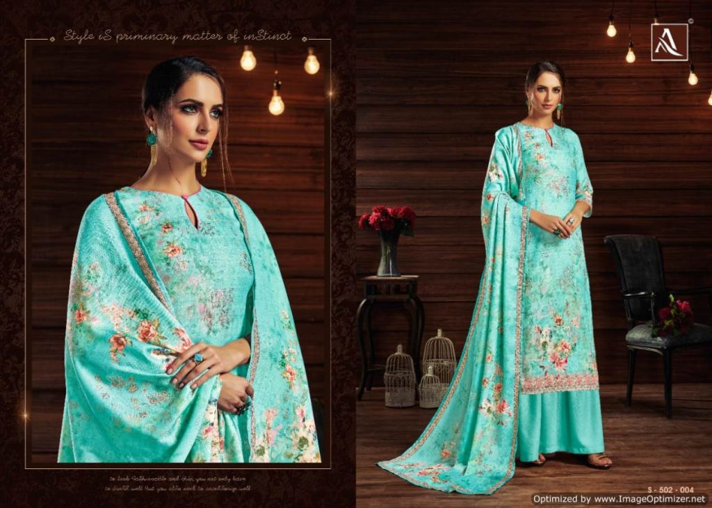 Alok Presents Aavika 2 Collection Of Embroidered Designer Pure Jam Cotton Dress Materials