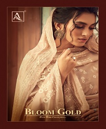 Alok Presents Bloom Gold 2 Collection Of Pure Lawn Cotton Block Print Designer Dress Materials