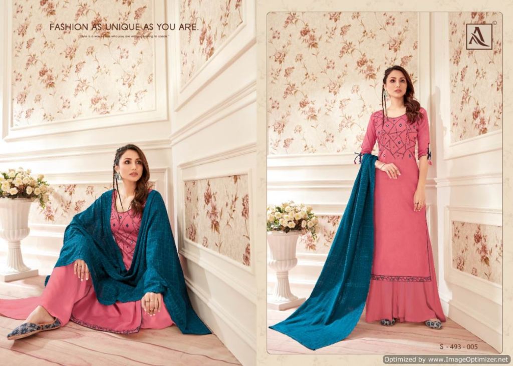 Alok Presents Gulrez Collection Of Jam Cotton Designer Dress Materials