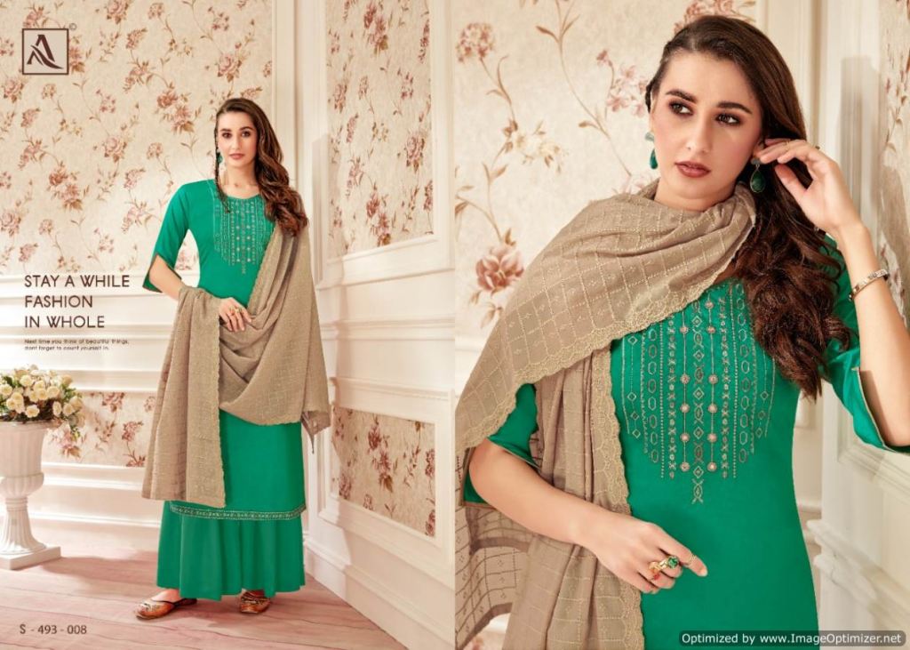 Alok Presents Gulrez Collection Of Jam Cotton Designer Dress Materials