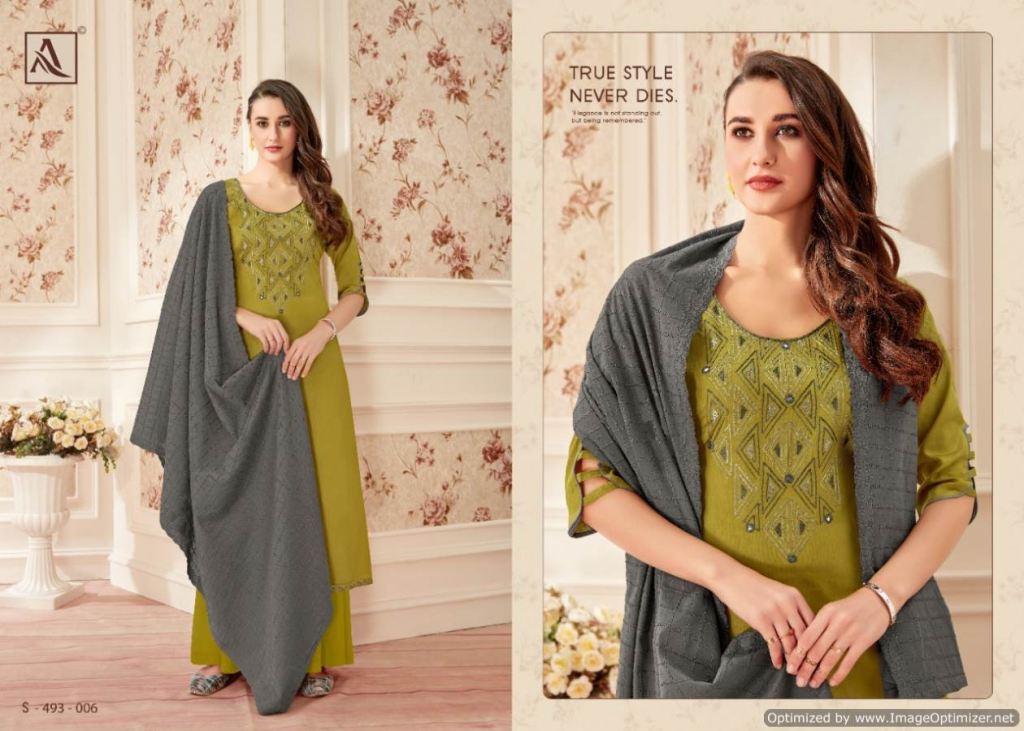Alok Presents Gulrez Collection Of Jam Cotton Designer Dress Materials