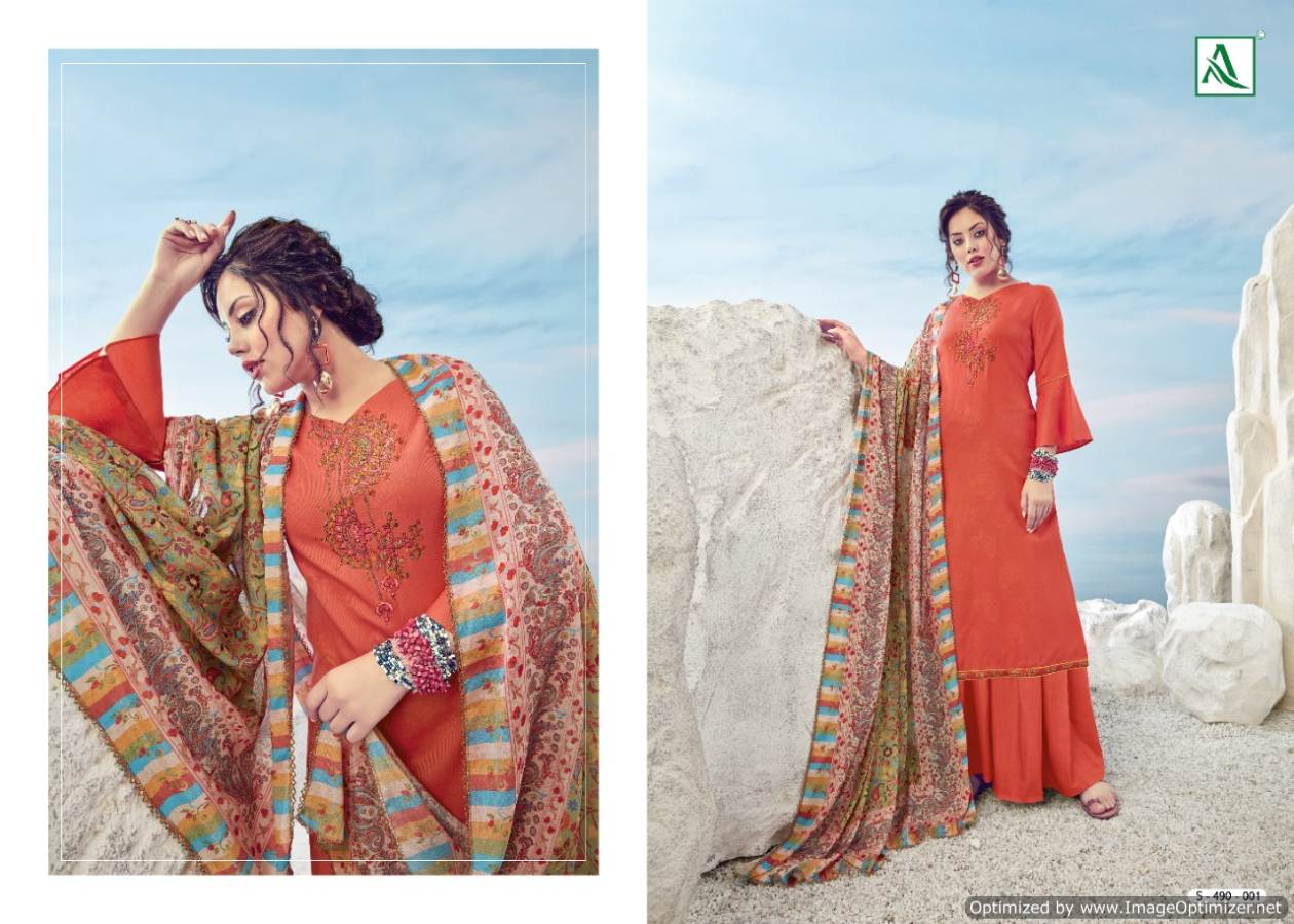 Alok Presents Vrihani 2 Collecton Of Jacquard Cotton Printed Dress Materials