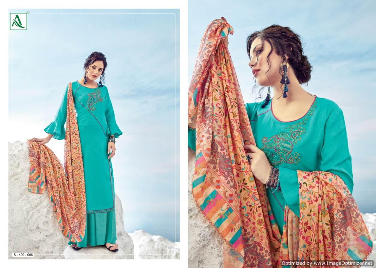 Alok Presents Vrihani 2 Collecton Of Jacquard Cotton Printed Dress Materials