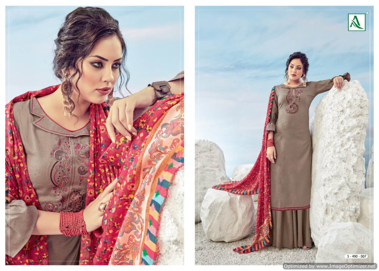 Alok Presents Vrihani 2 Collecton Of Jacquard Cotton Printed Dress Materials
