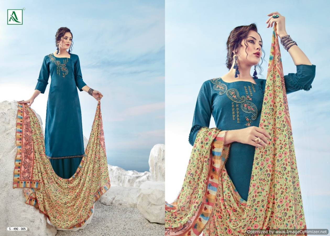 Alok Presents Vrihani 2 Collecton Of Jacquard Cotton Printed Dress Materials