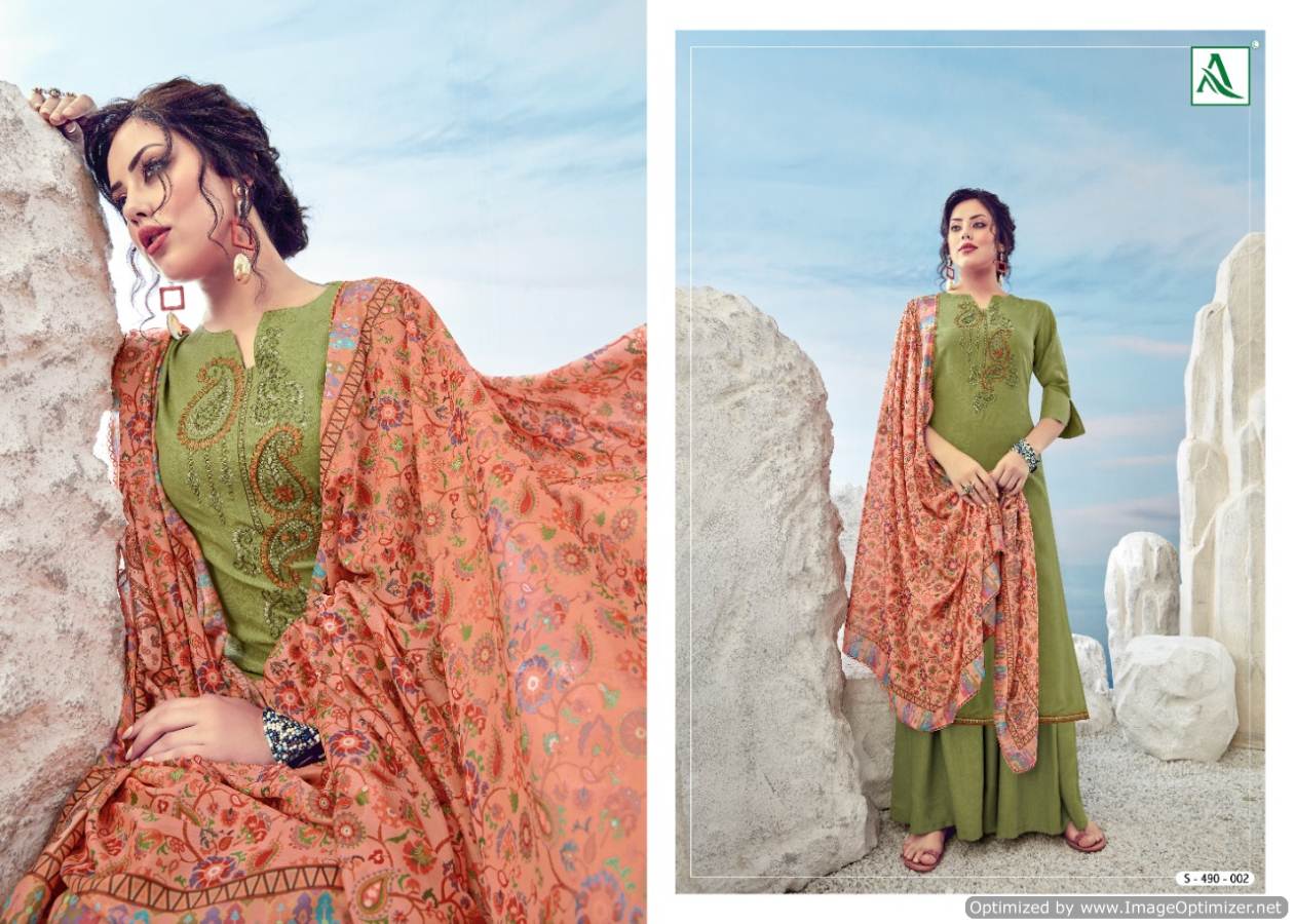 Alok Presents Vrihani 2 Collecton Of Jacquard Cotton Printed Dress Materials