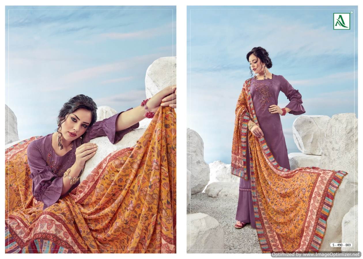 Alok Presents Vrihani 2 Collecton Of Jacquard Cotton Printed Dress Materials