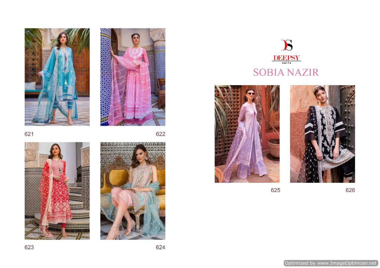 Deepsy Presents Sobia Nazir Collection Of Pure Cotton Embroidered Suits