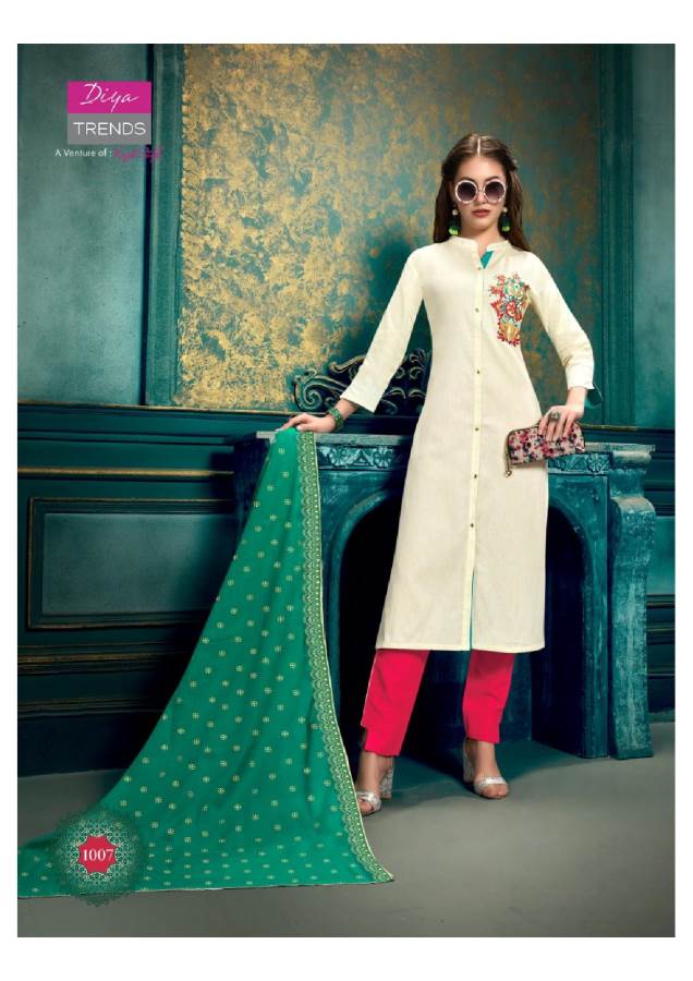 Diya Trends Presents Odhani 1 Collection Of Printed Ready Made Dresses