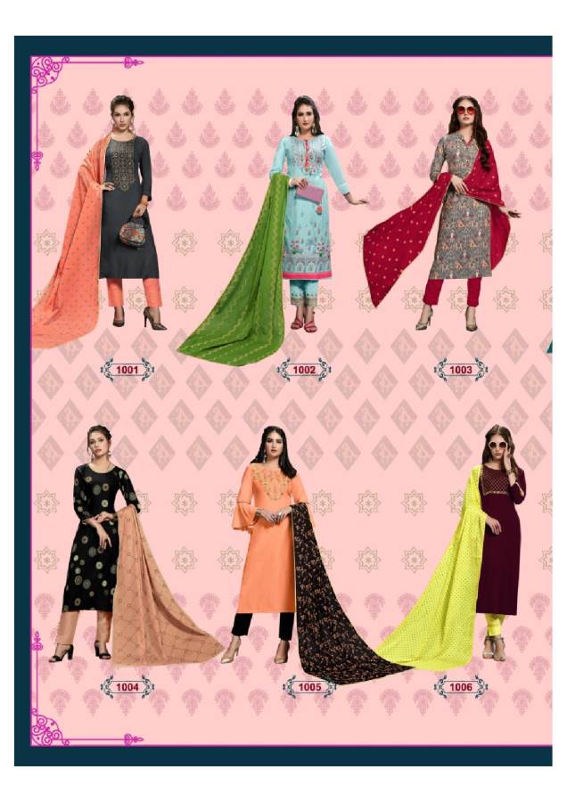 Diya Trends Presents Odhani 1 Collection Of Printed Ready Made Dresses