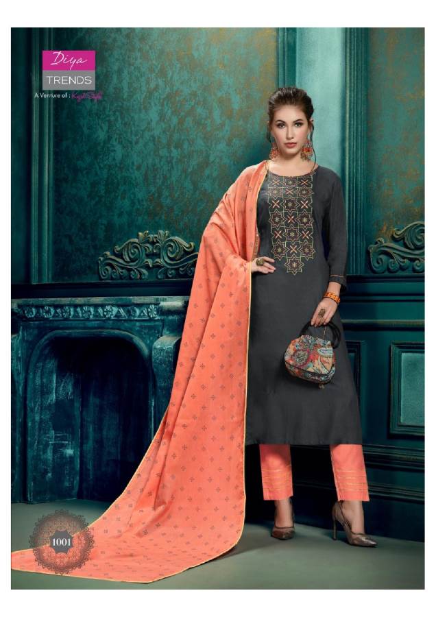 Diya Trends Presents Odhani 1 Collection Of Printed Ready Made Dresses