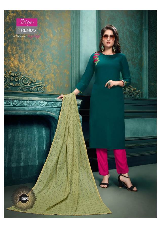 Diya Trends Presents Odhani 1 Collection Of Printed Ready Made Dresses