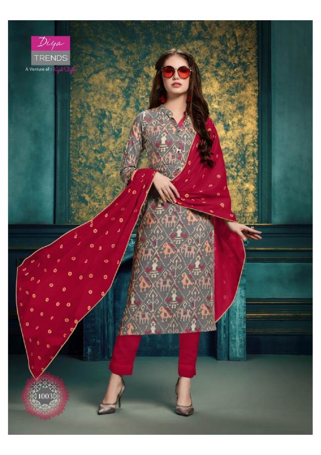 Diya Trends Presents Odhani 1 Collection Of Printed Ready Made Dresses