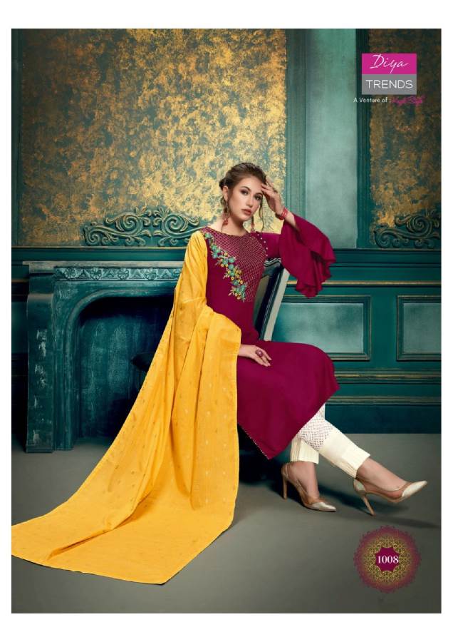 Diya Trends Presents Odhani 1 Collection Of Printed Ready Made Dresses