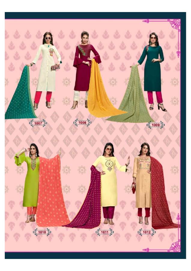 Diya Trends Presents Odhani 1 Collection Of Printed Ready Made Dresses