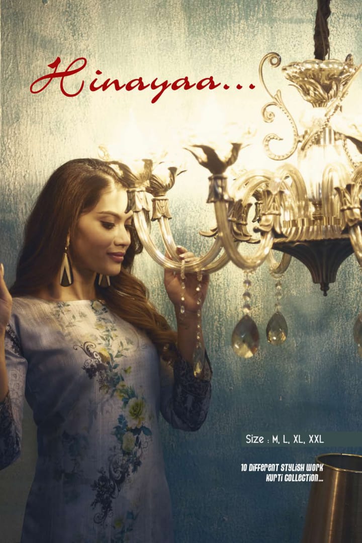 Fashion Talks Presents Hinayaa Collection Of Digital Printed Casual Kurtis