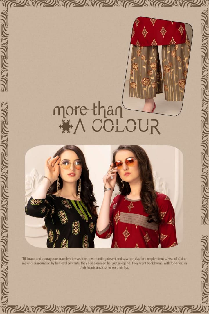 Fashion Talks Presents Plazo Queen Collection Of Printed Kurtis With Sharara
