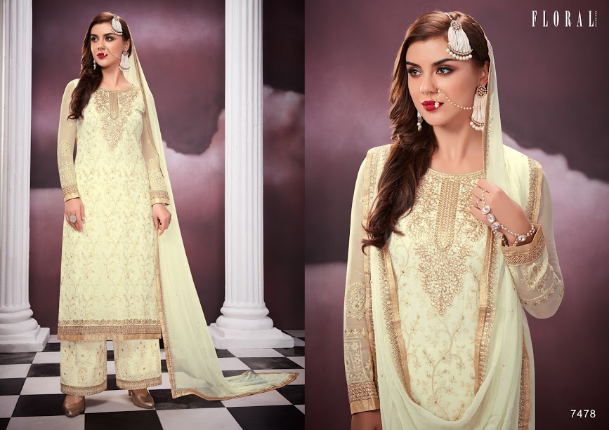 Fc Floral Malika 2 Georgette Embroidered Designer Salwar Suit