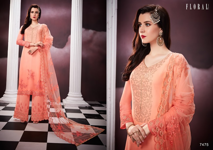 Fc Floral Malika 2 Georgette Embroidered Designer Salwar Suit