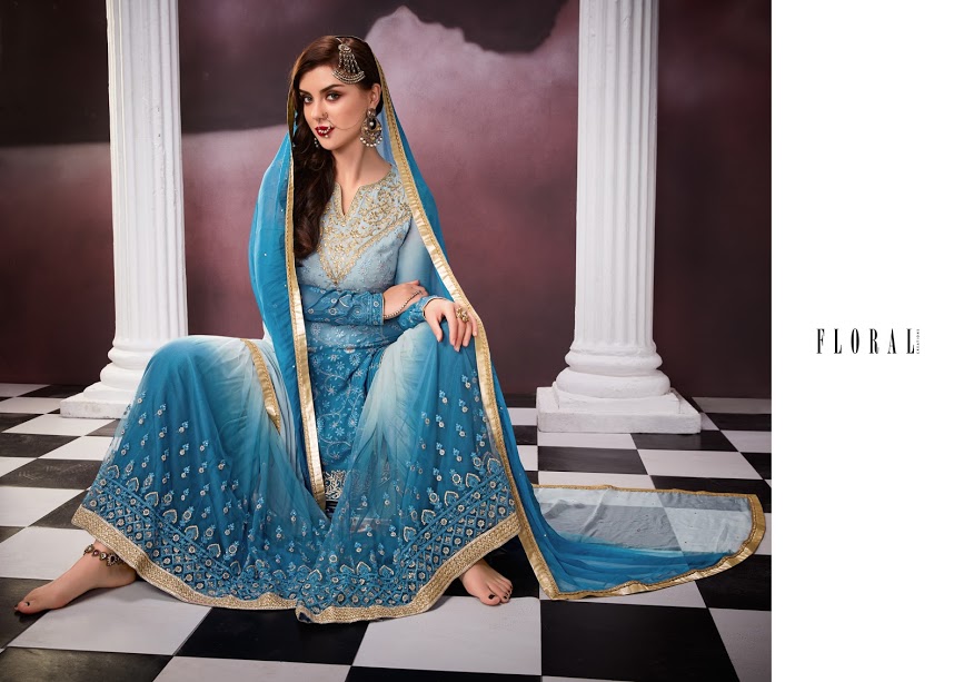 Fc Floral Malika 2 Georgette Embroidered Designer Salwar Suit