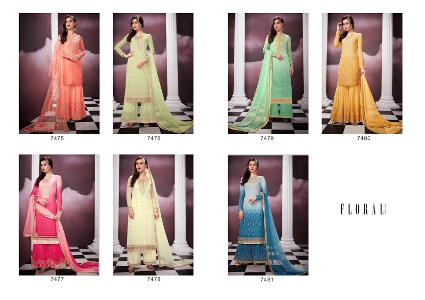 Fc Floral Malika 2 Georgette Embroidered Designer Salwar Suit