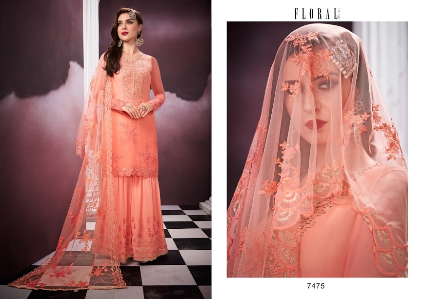 Fc Floral Malika 2 Georgette Embroidered Designer Salwar Suit