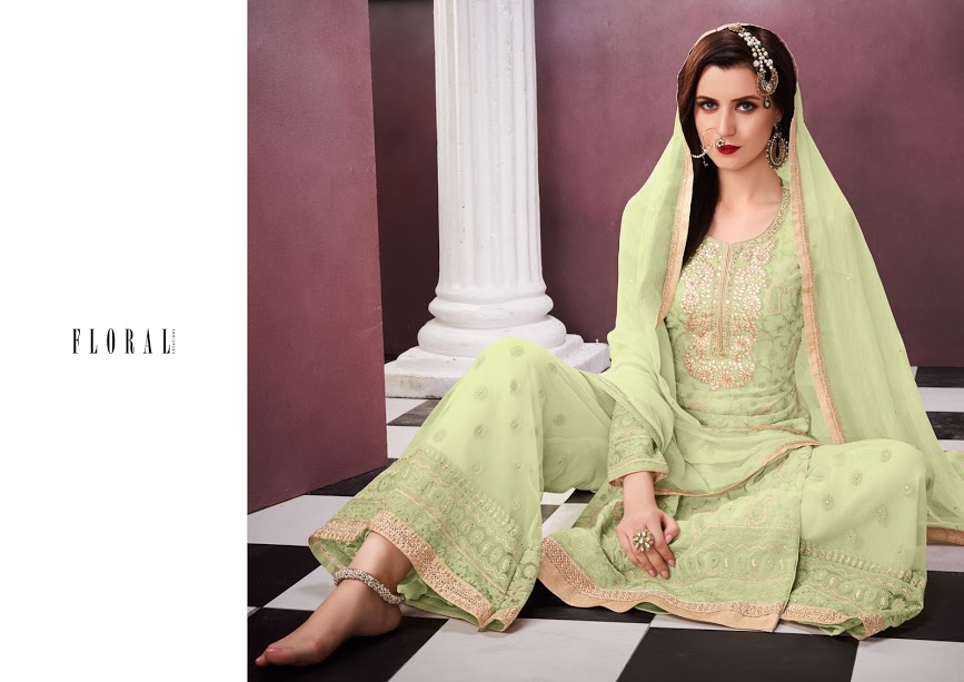 Fc Floral Malika 2 Georgette Embroidered Designer Salwar Suit