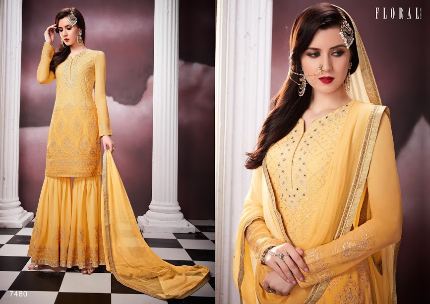 Fc Floral Malika 2 Georgette Embroidered Designer Salwar Suit