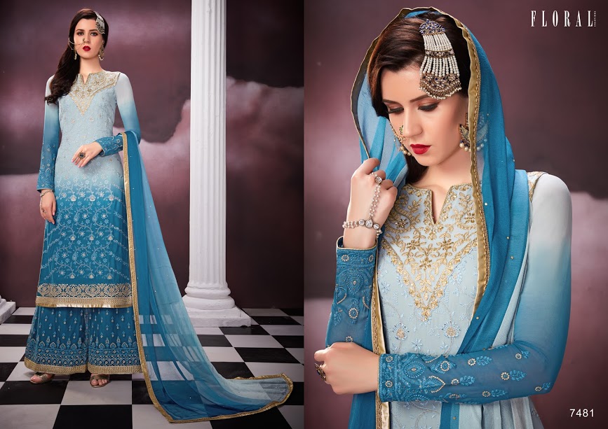 Fc Floral Malika 2 Georgette Embroidered Designer Salwar Suit